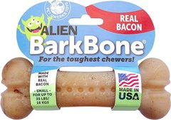 Жувальна кістка для собак Pet Qwerks Alien BarkBone Real Bacon for Aggressive Chewers Pet Qwerks Toys