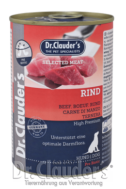 Консерви для собак Dr.Clauder's Selected Meat Beef з яловичиною Dr.Clauder's
