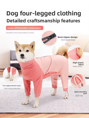 Комбинезон для восстановления собак Derby Pet Recovery Suite, RD2601-2 Pink Derby