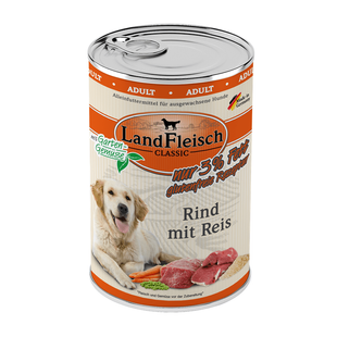 LandFleisch консерви для собак з яловичиною, рисом і свіжими овочами LandFleisch