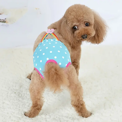 Многоразовый подгузник для сук Derby Reusable Dog Diaper KS012-04 на шлейках Derby