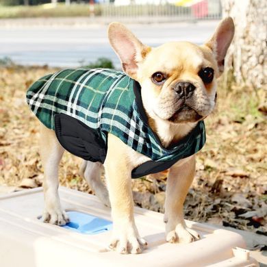 Зимовий водонепроникний двохсторонній жилет в клітинку Derby Plaid Green в британському стилі Derby