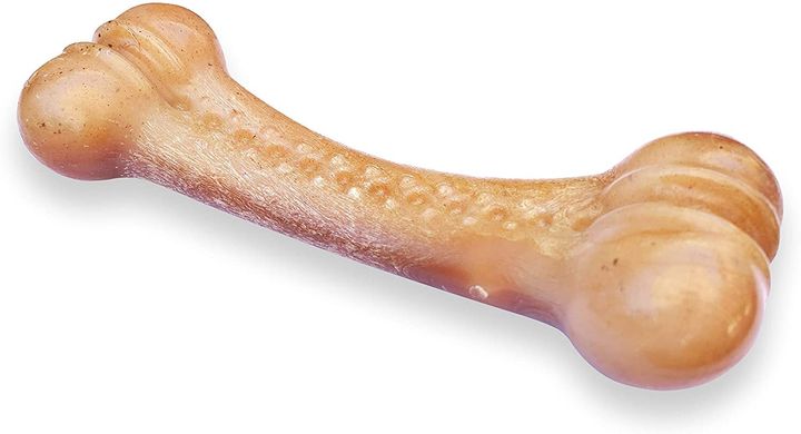Жувальна кістка для собак Pet Qwerks Alien BarkBone Real Bacon for Aggressive Chewers Pet Qwerks Toys