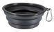 Силіконова складна дорожня миска Derby Collapsible silicone pet bowl, Чорний, 400 мл