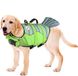 Спасательный жилет для собак Derby Fish Design Green, XL, 45 см, 70-98 см, 50-70 см