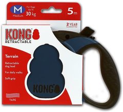 Поводок-рулетка для собак Kong Retractable Terrain Blue KONG