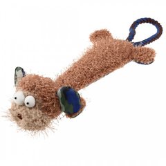 Игрушка для Собак Gigwi Plush Friendz Обезьянка с Канатным хвостом и Пищалкой 30 см GiGwi