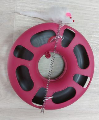 Іграшка для котів Tedi Рожевий трек з м'ячиками і мишкою 24 см TEDi