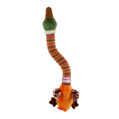 Іграшка для Собак Gigwi Crunchy Neck з хрусткою трансформуючуюся Шиєю і Двома пищалками Качка 44 см GiGwi