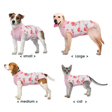 Восстановительная попона для собак Wan Talk Recovery Suit, Pink Peach Wan talk