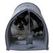 Домик-туннель для кошки Red Point "Kitty Tunnel" с мышкой серый, 850х280х280 мм