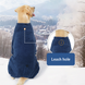 Флісовий комбінезон для собак Wan Talk Four-legged Pullover Dog Coat, Bordo, XS, 35-38 см, 46-53 см, 35 см