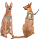 Світловідбиваюча та дихаюча тактична шлея для дресирування службових собак, Хакі, X-Large