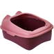 Туалет для котов с лопаткой Derby Plastic Cat Litter Box, pink, Розовый, 51х41х30 см