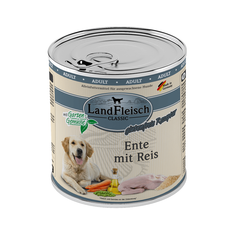 LandFleisch консервы для собак с уткой, рисом и свежими овощами LandFleisch