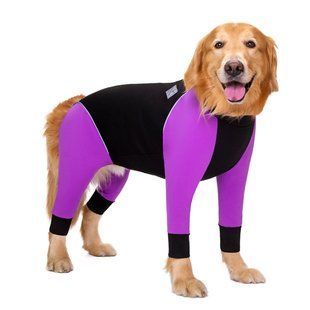 Водонепроникний комбінезон для собак MIAODODO Jumpsuit, Purple MIAODODO