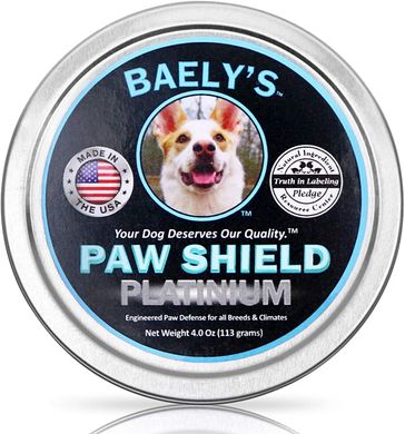 Восковый бальзам-протектор для лап собак Baely's Paw Shield Platinum