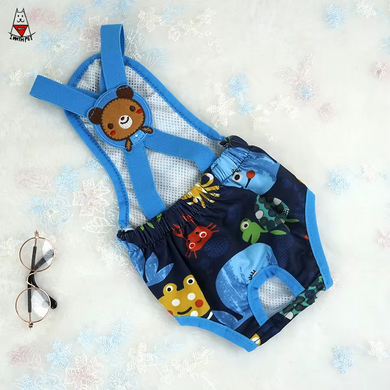 Многоразовый подгузник для сук Derby Reusable Dog Diaper KS009-02 на шлейках Derby