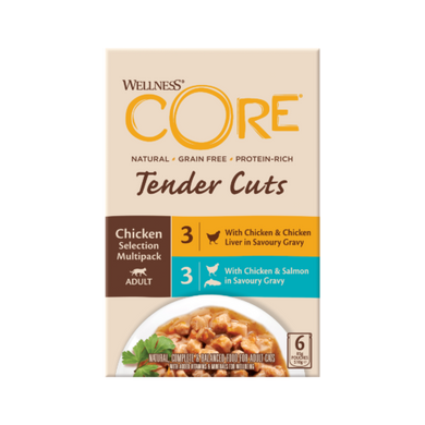 Набір консерв для котів Wellness CORE Tender Cuts Chicken Selection Multipack з куркою Wellness CORE