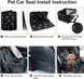 Автомобильное сиденье для домашних животных Bestopet (Люпосанчик) BS-PC-005 Dark Grey