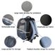 Рюкзак для домашніх тварин SENFUL 2-in-1 Deluxe Pet Backpack SBC5215, Темно-сірий, 30х22х42 см