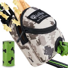 Міні-сумка для прогулянок і пакетів BRIVILAS Dog Poop Bag Holder Brown camouflage