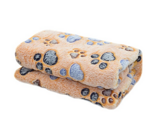 Плед для домашніх тварин Soft Flannel Fleece Dog Blanket Brown Paw Derby