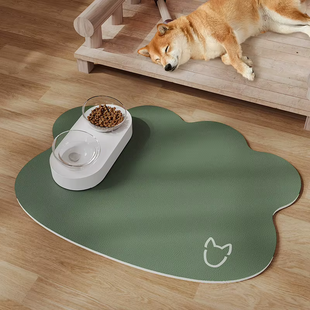 Коврик под миску для котов Derby Happy Paws Feeding Mat, Green Cloud Derby