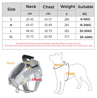 Нагрудна шлея для собак Reflective safety chest harness for pet dogs Derby