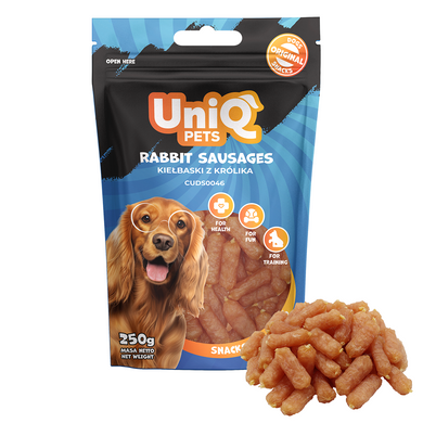 Лакомство для собак UniQ PETS Сосиски из кролика UniQ PETS