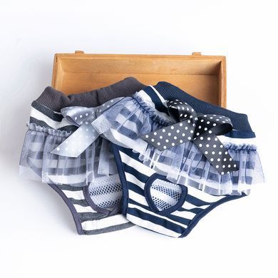 Багаторазовий підгузок для сук Derby Cute bow, Striped Derby