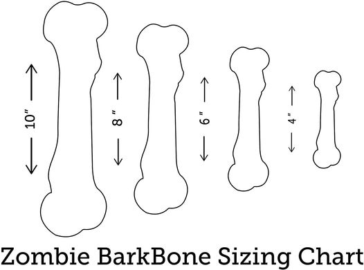 Жувальна кістка для собак Pet Qwerks Zombie BAMBOO BarkBone зі смаком арахісового масла Pet Qwerks Toys