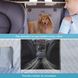 Чохол для автомобільного сидіння Lassie Dog з сітчатим візуальним вікном, 137х147 см