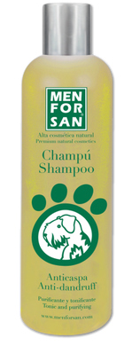 Натуральный шампунь для собак против перхоти с лимоном Menforsan
