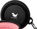 Складная силиконовая миска для собак Rest-Eazzzy Collapsible Bowls for Travel, Черный, 1 л