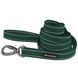 Поводок для собак BronzeDog Сotton рефлекторный х/б брезент Зеленый, Зелёный, XL1