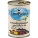 LandFleisch консерви для собак з пташиному серцем, сайра і свіжими овочами, 400 г