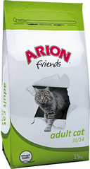 Arion Friends Adult Cat корм для взрослых кошек с курицей ARION