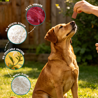 Лакомство для собак UNIQ PETS DOG SNACKS MEATY Полоски из оленины UniQ PETS