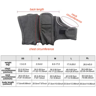 Заспокійливий жилет для собак WanTalk Dog Anxiety Jacket, Dark Grey Wan talk