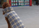 Зимовий водонепроникний двохсторонній жилет в клітинку Derby Plaid Beige в британському стилі, XS, 26 см, 34-40 см, 28 см