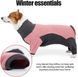 Флісовий комбінезон для собак Wan Talk Dog Clothes Cold Proof, Pink Grey, 2XS, 30-35 см, 40-46 см