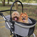 Cкладна коляска для домашніх тварин зі знімною переноскою Oui Oui Pet Stroller YA01K Grey