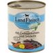 LandFleisch консервы для собак с птичьим сердцем, сайрой и свежими овощами, 800 г