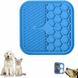 Силиконовый коврик для лизания для собак, Голубой, 20х20 см