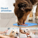 Силіконовий килимок для лизання для собак, Блакитний, 20х20 см