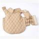 Зимовий водонепроникний двохсторонній жилет в клітинку Derby Plaid Beige в британському стилі, XS, 26 см, 34-40 см, 28 см