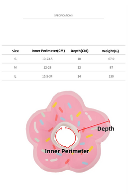 М'який комір для котів і невеликих собак Derby Flower Donut Derby