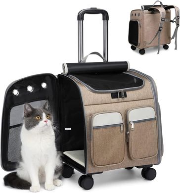 Візок-рюкзак для переноски собак і котів Voyager Pet LVGB2010 з телескопічною ручкою і 4-ма колесами Voyager Pet