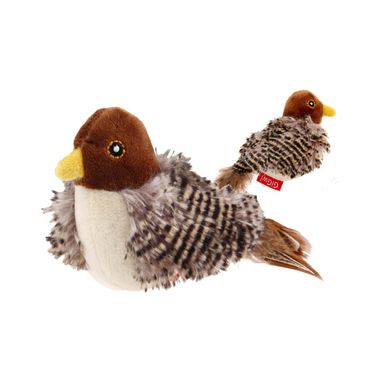 Іграшка для Котів Gigwi Melody Chaser Пташка з Датчиком Торкання та Звуковим Чіпом 13 см GiGwi